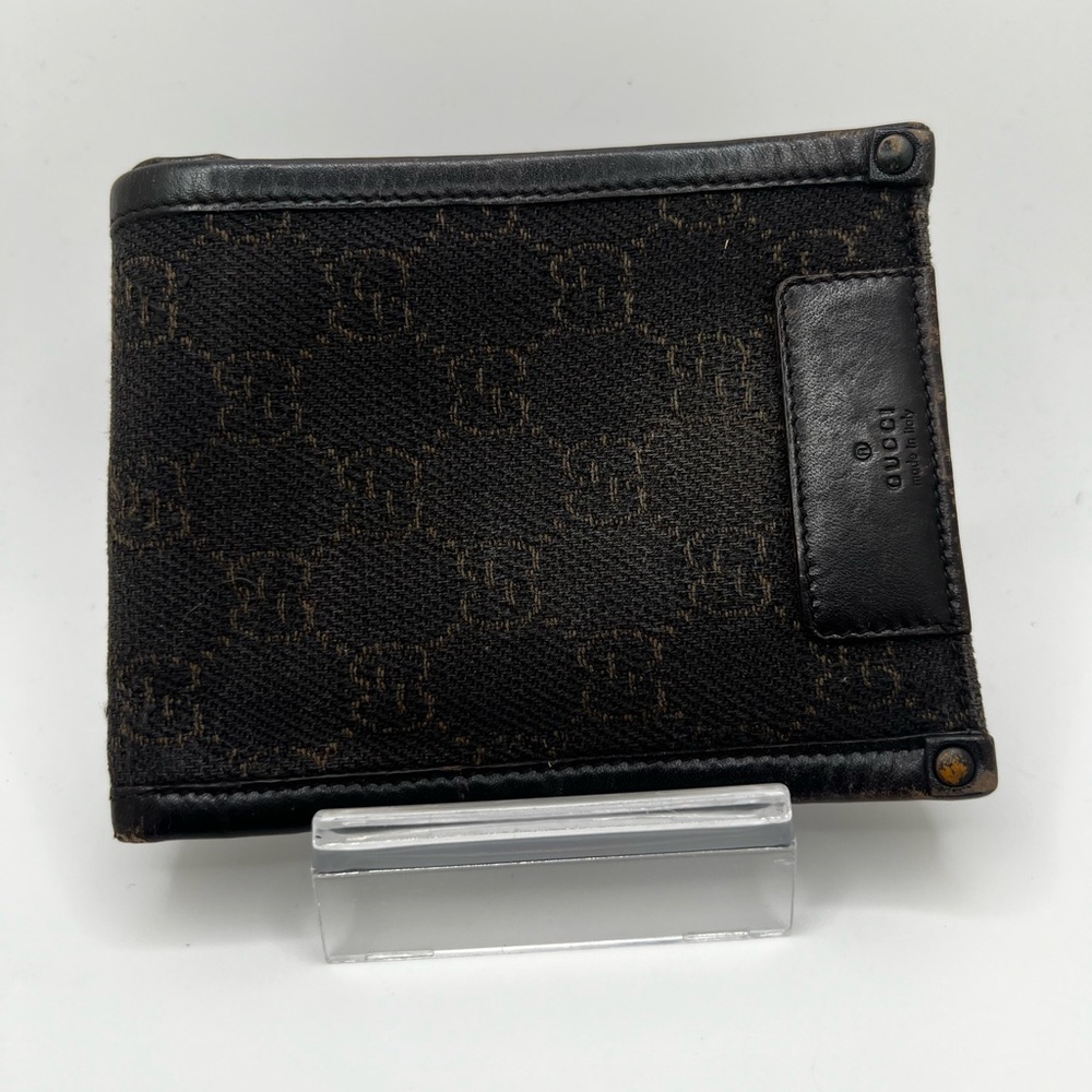 Preowned Gucci Black Men's Bifold Wallet